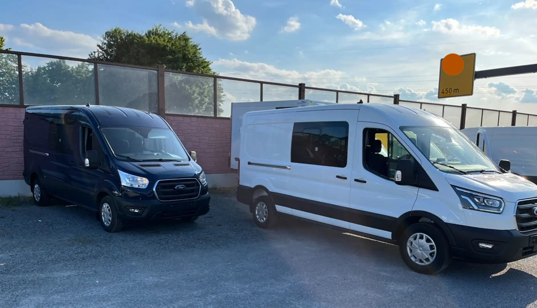 Ford Transit L3H2 DOKA 7 Sitze Kamera AHK  Trend Blau - 2