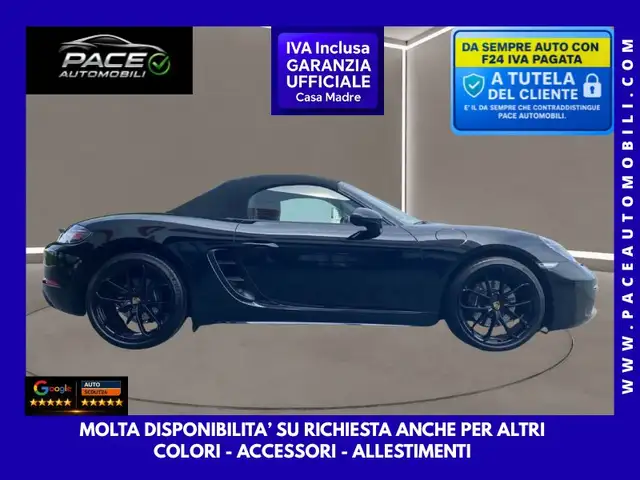 Porsche Boxster PDK 718 BLACK STYLE EDITION IVA ESPOSTA 300CV PDC