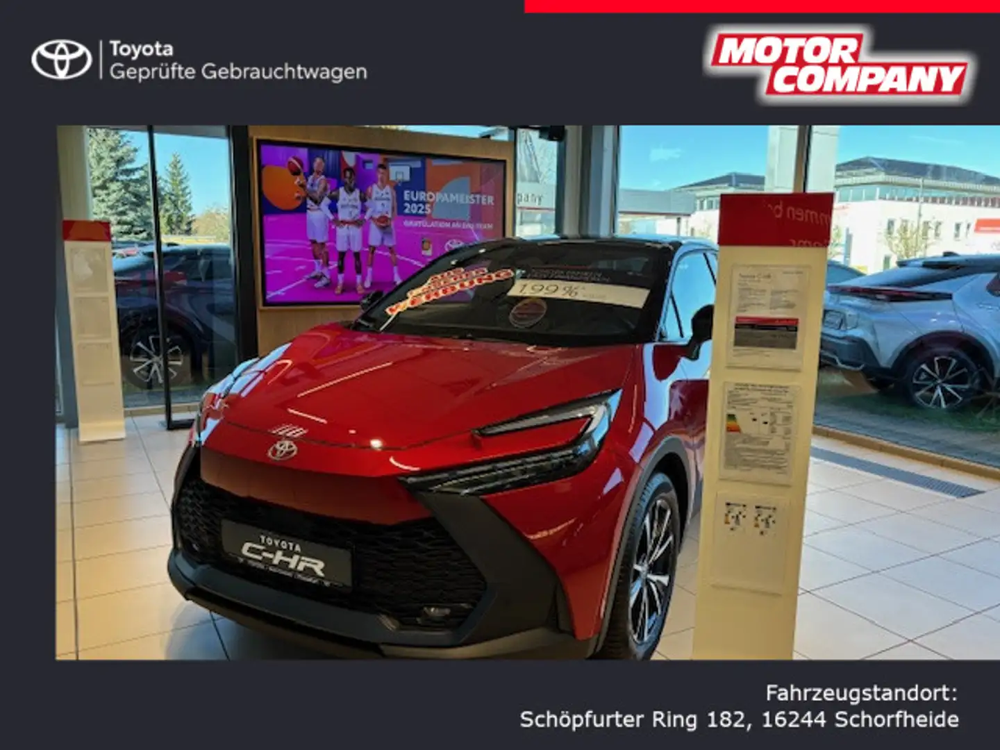 Toyota C-HR 2,0l-Plug-in Hybrid Teamplayer mit Technikpaket AK Rood - 1