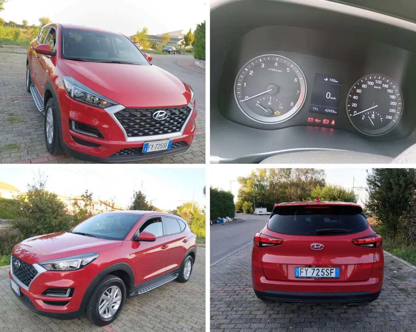 Hyundai TUCSON Tucson II 2018 1.6 gdi Xadvanced 2wd 132cv my20 Rosso - 2