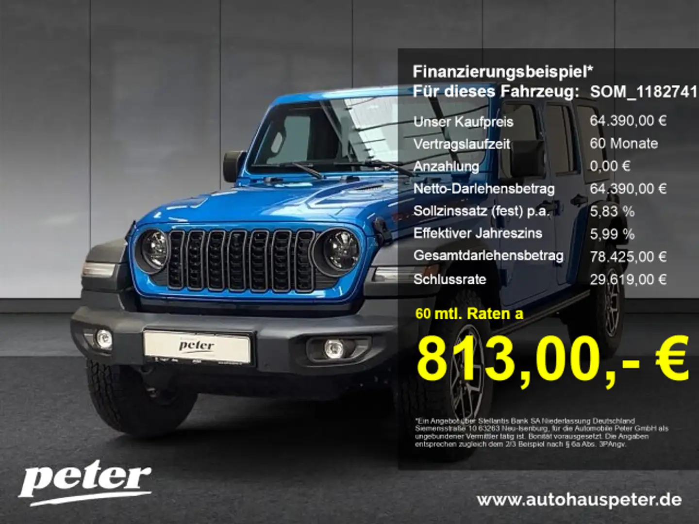 Jeep Wrangler WRANGLER ICE MY24 Rubicon 2.0l T-GDI 272 PS 4x4 Blue - 1