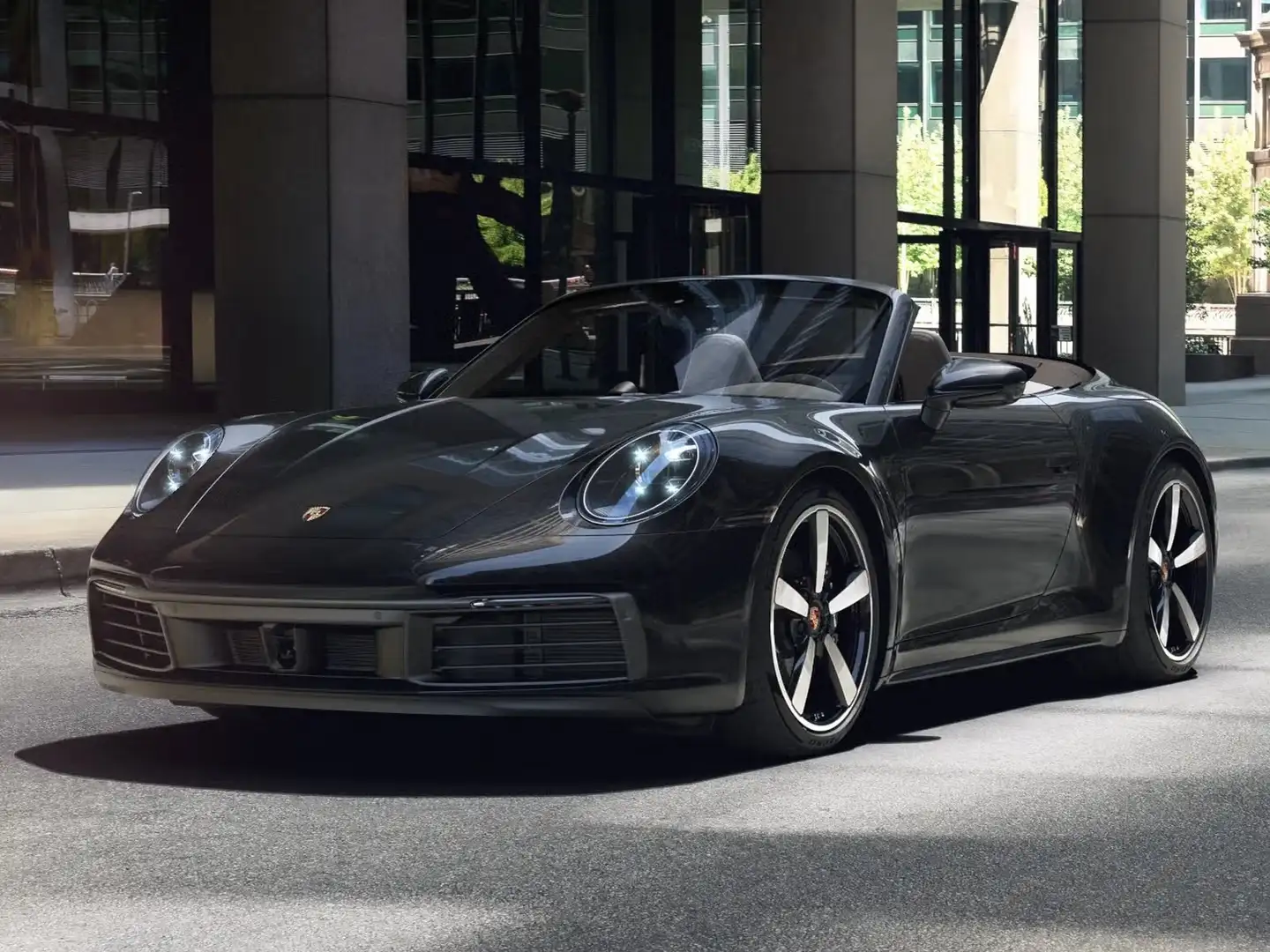 Porsche 992 cabrio 3.0 carrera 4 auto Nero - 1