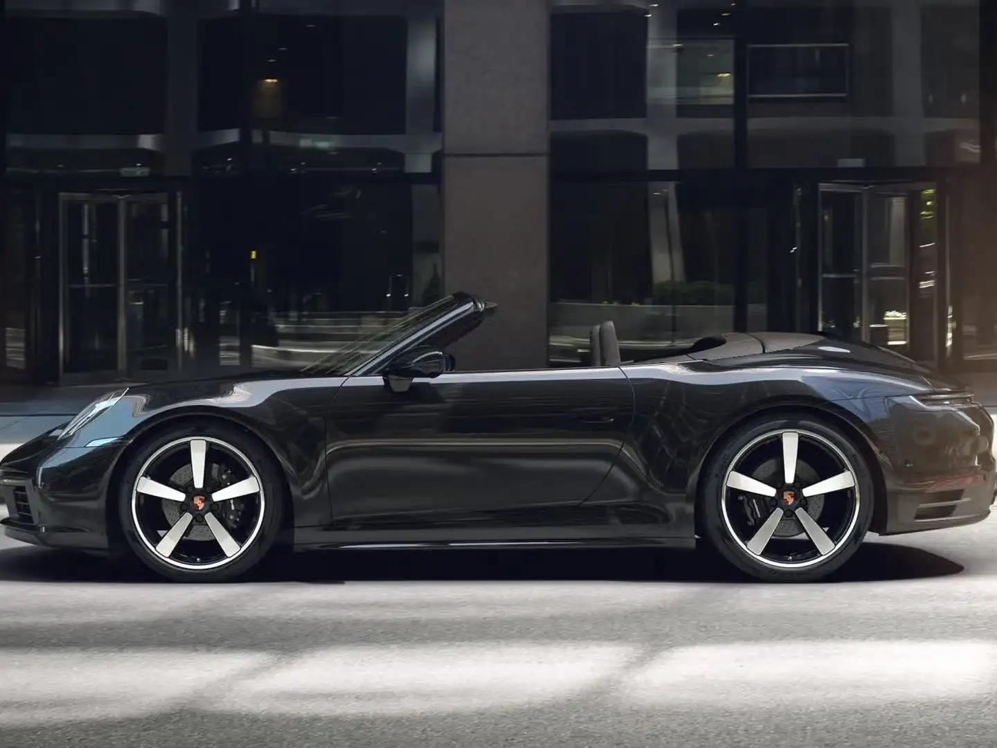 Porsche 992 cabrio 3.0 carrera 4 auto Nero - 2