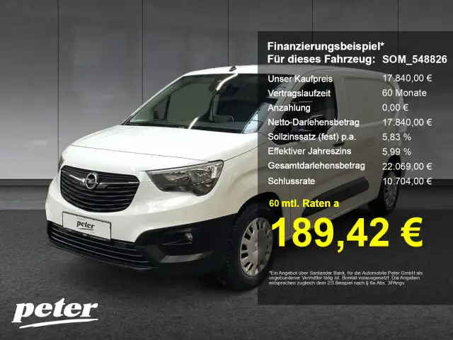 Opel Combo Combo-e Cargo Edition XL Automatik Klima