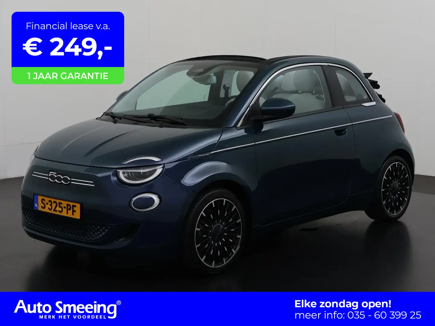 Fiat 500C La Prima 42 kWh | Camera | Leder | Blind Spot | Na Groen - 1