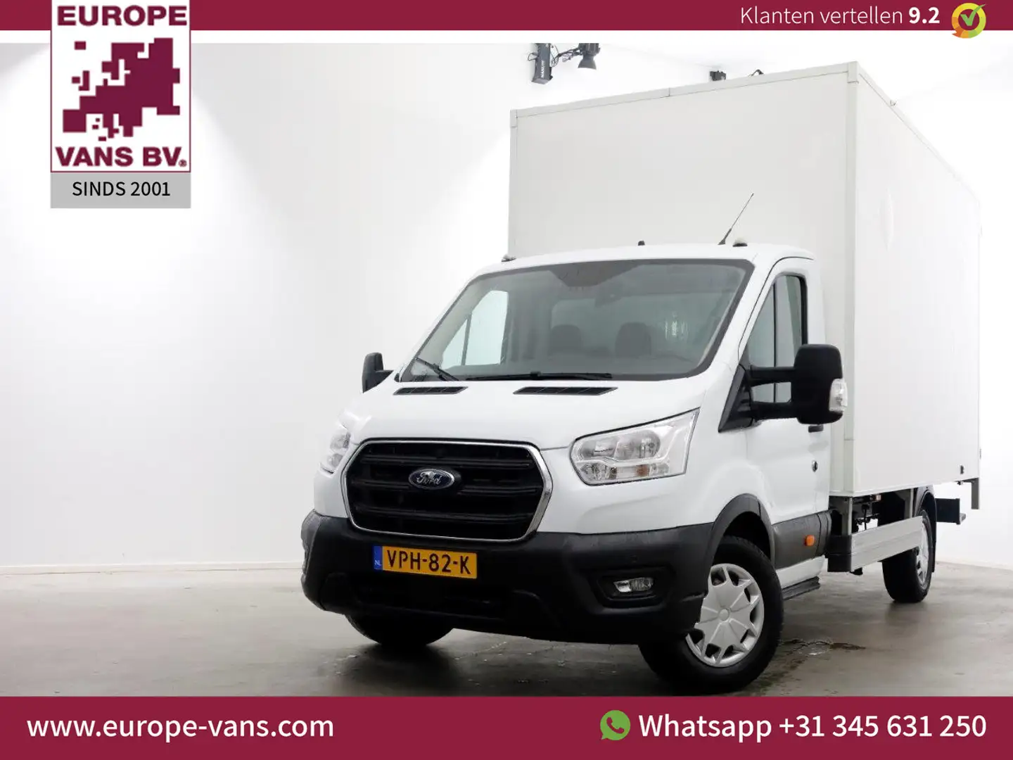 Ford Transit 350 2.0 TDCI 130pk Trend Bakwagen met achterdeuren Wit - 1