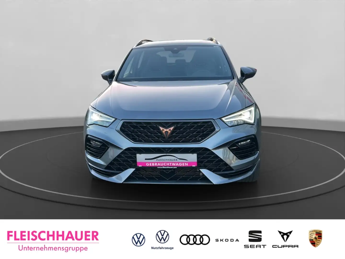 CUPRA Ateca VZ 4Drive 2,0 TSI DSG+AHK+LEDER+SHZ+NAVI Gris - 2