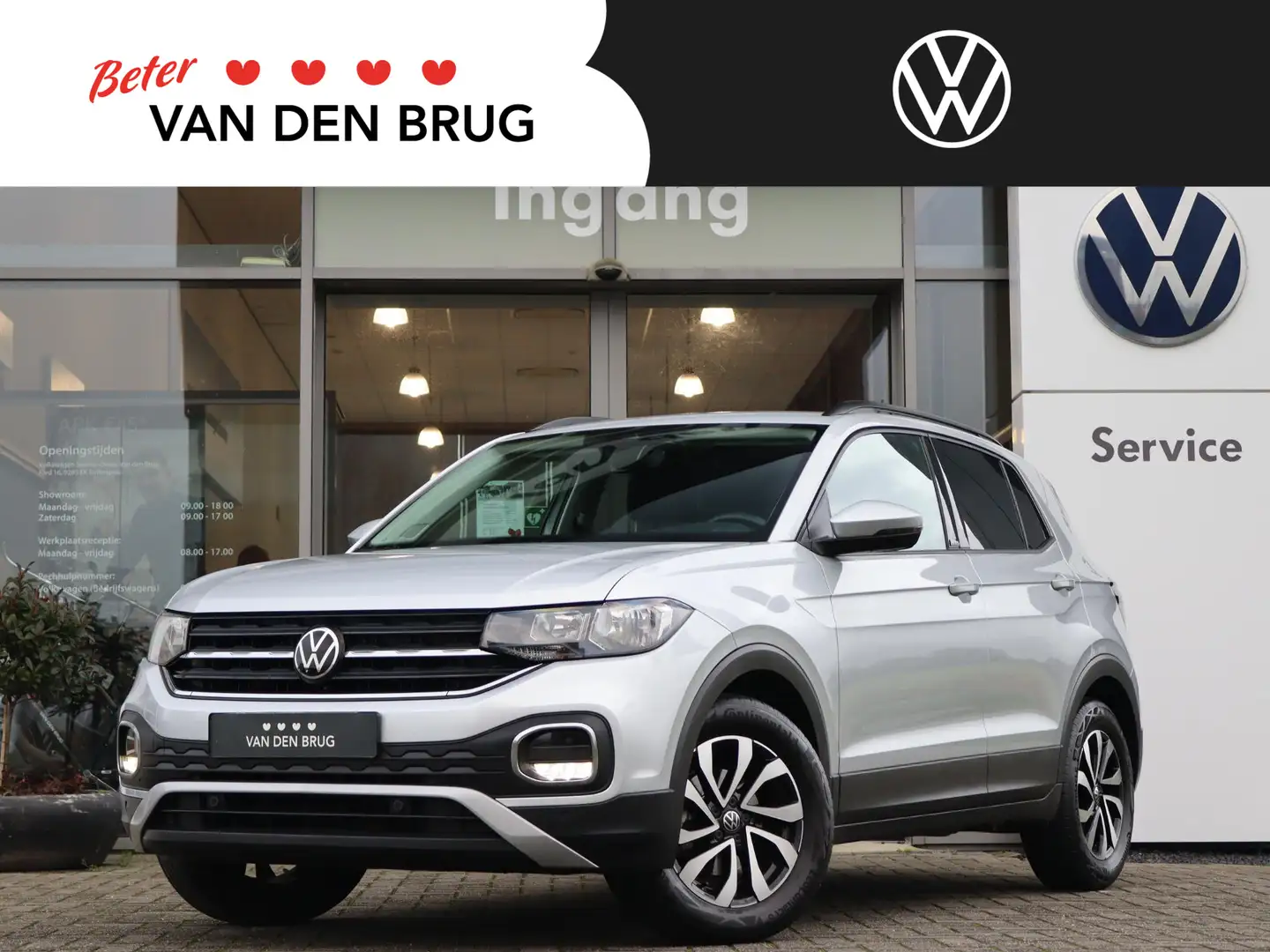 Volkswagen T-Cross 1.0 TSI 95 pk Active | Navigatie | App Connect | P Zilver - 1