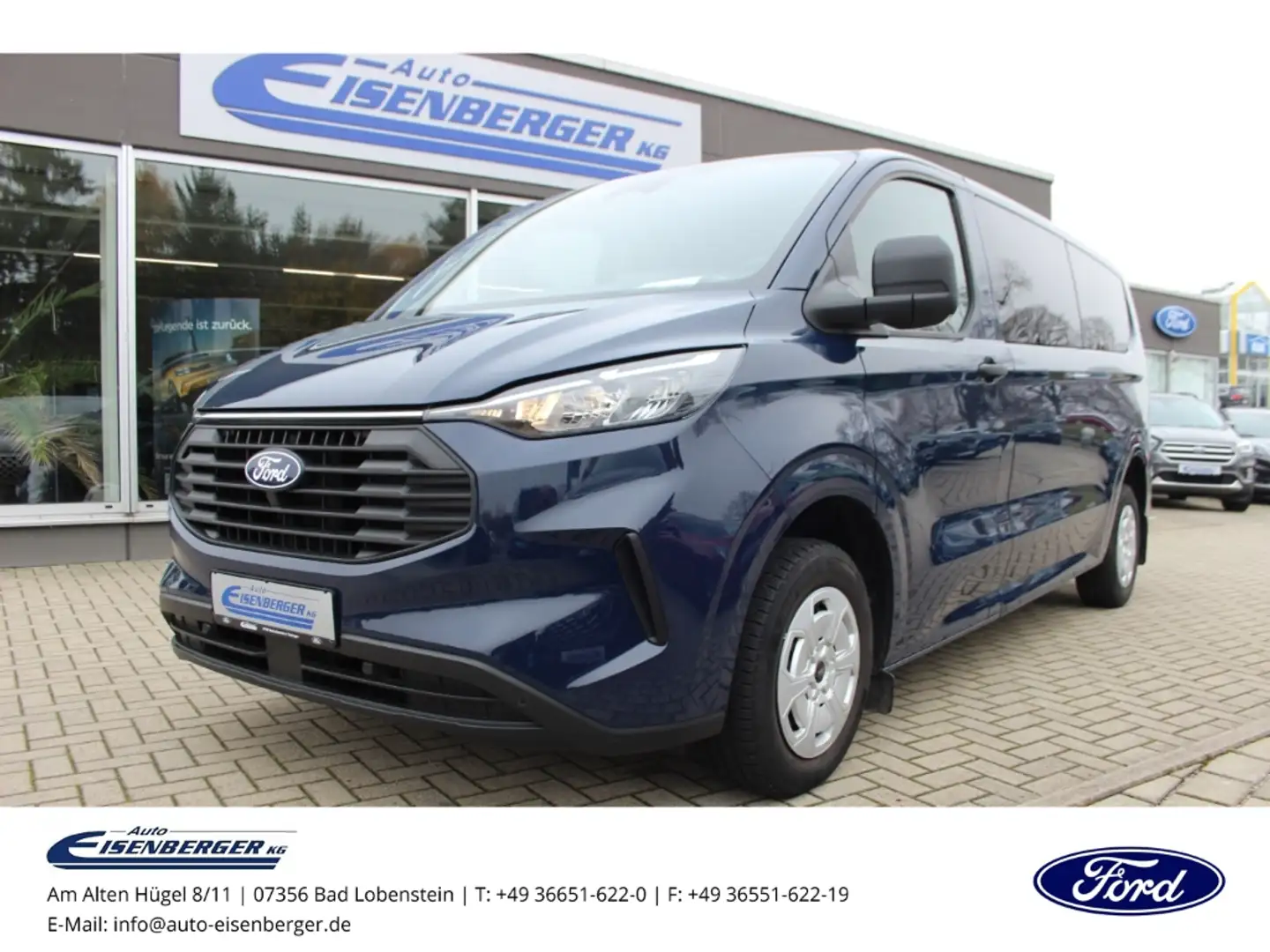 Ford Transit Custom Kombi 320 L2 FWD Trend Klima v+h Blau - 1