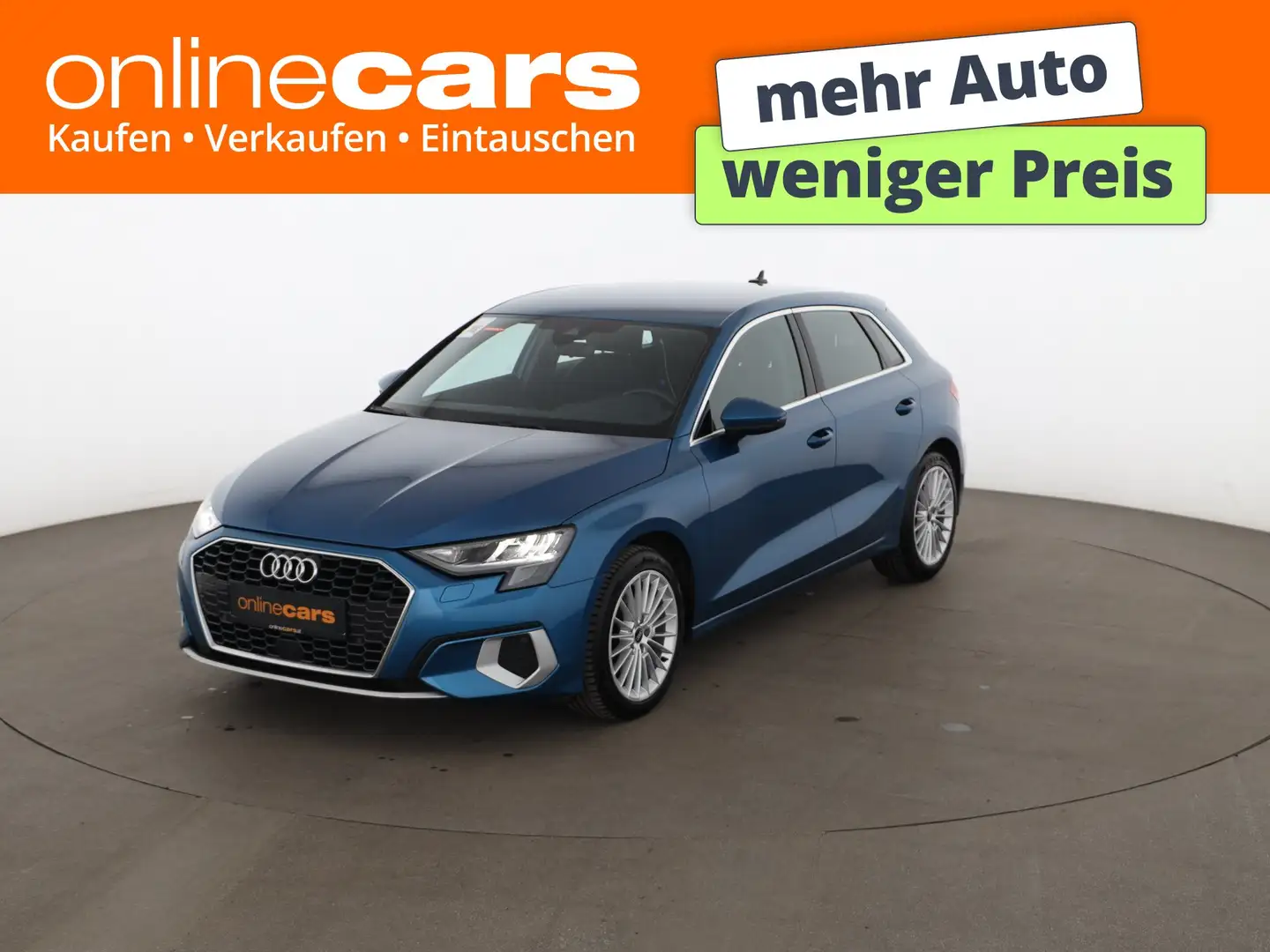 Audi A3 SB 30 TDI advanced Aut LED NAVI SITZHZG TEMP Blau - 1