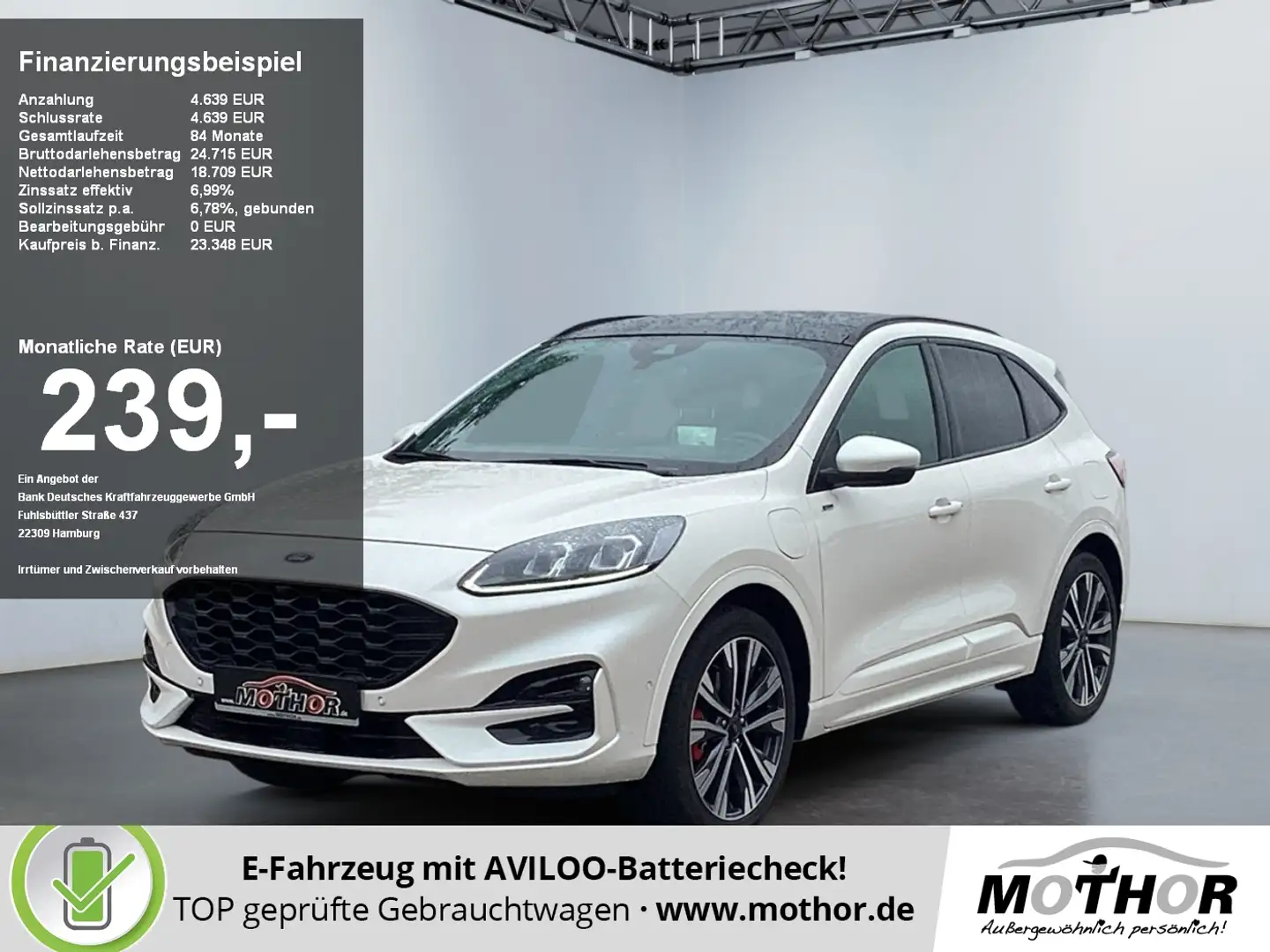 Ford Kuga Duratec 2.5  PHEV d-T Automatik Navi White - 1