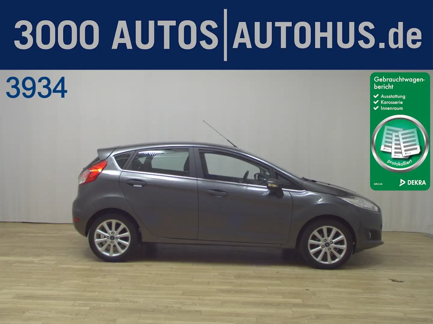 Ford Fiesta 1.0 EcoBoost Titanium Fernlichtass. SHZ Grigio - 1