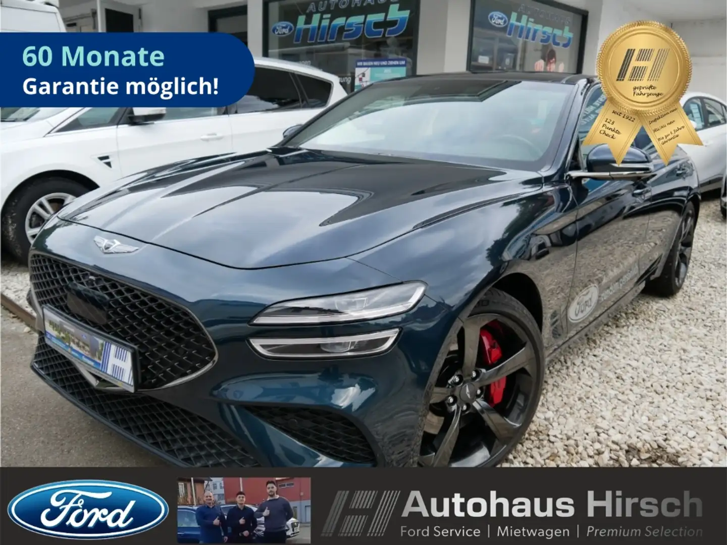 Genesis G70 Sport 4WD 2.2 CRDi AD Leder LED ACC CarPlay Panor Blau - 1