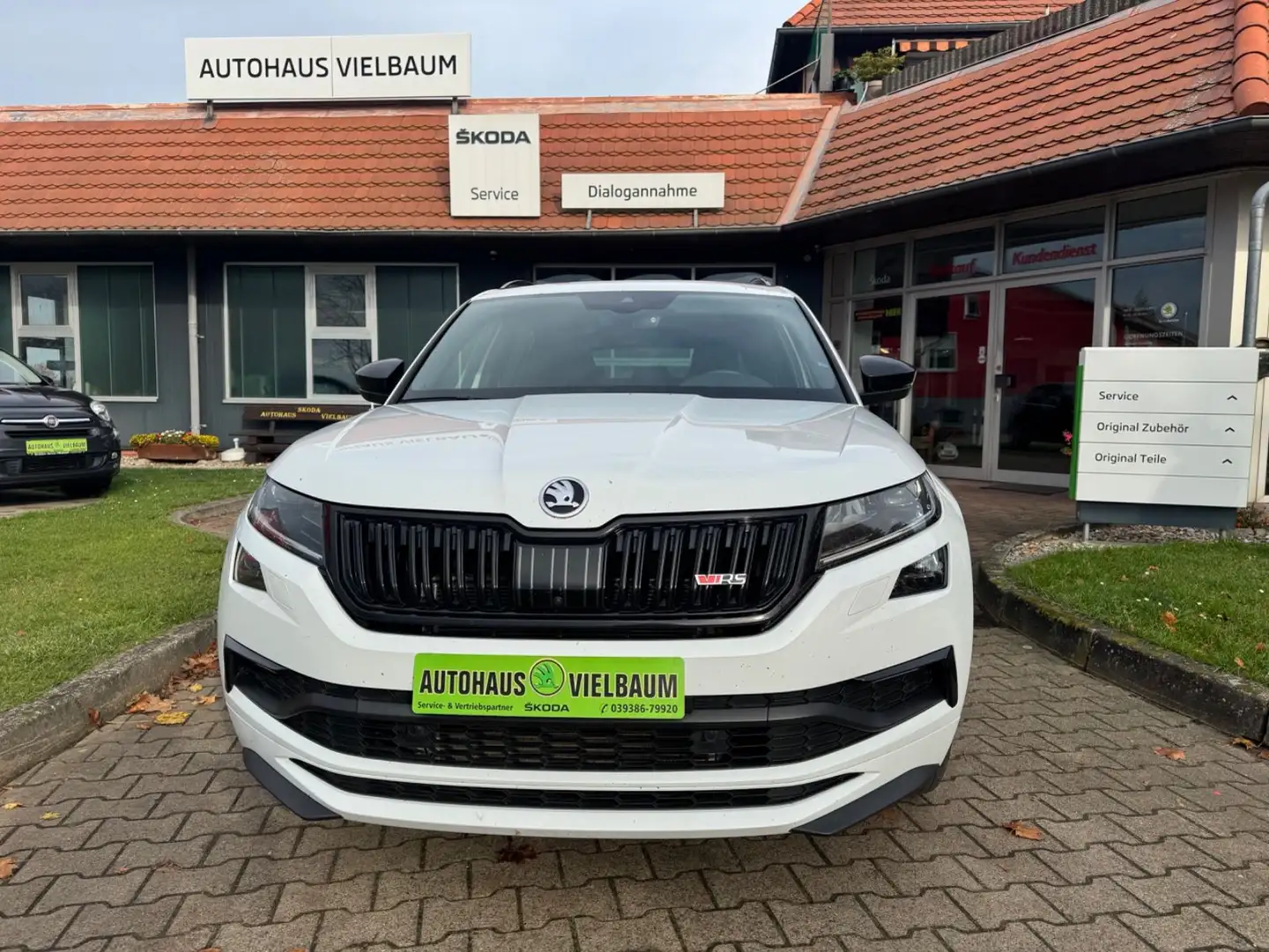 Skoda Kodiaq RS 4x4 176kw TDI DSG-AHK-Pano-360- Blanc - 2