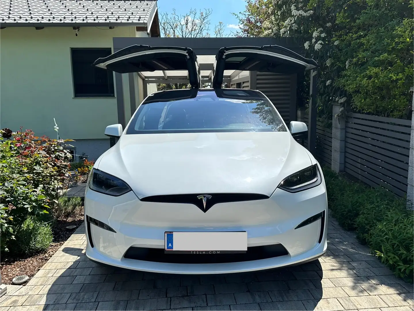 Tesla Model X Model X 100kWh Plaid AWD Plaid Wit - 1