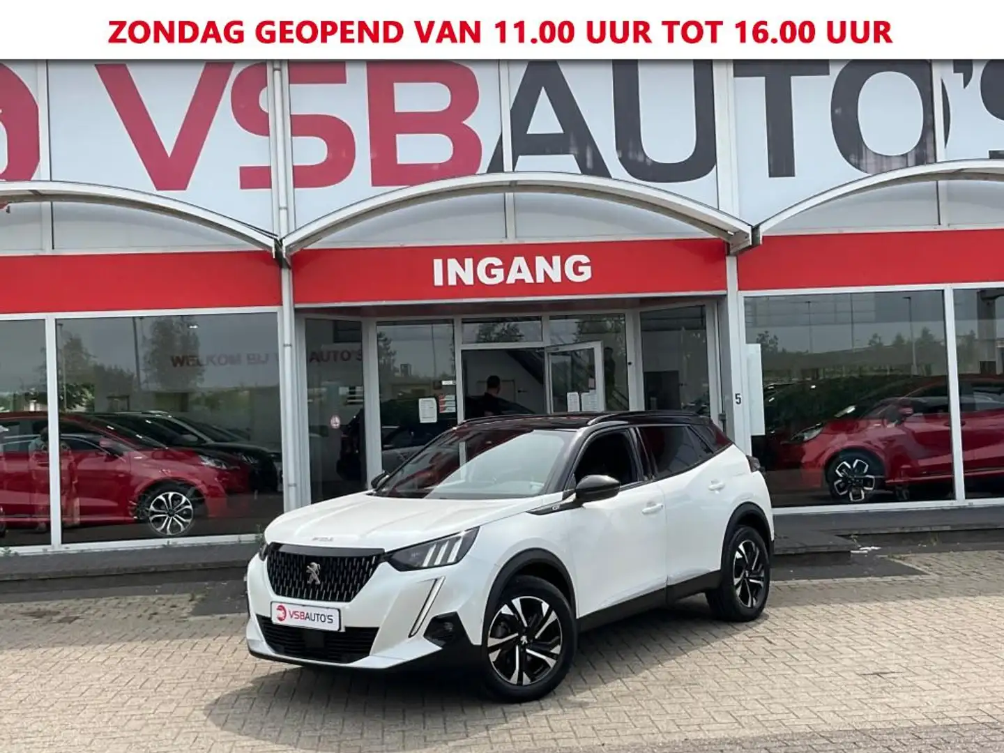 Peugeot 2008 1.2 PURETECH AUT. GT NAVI CAMERA CARPLAY AIRCO LMV Wit - 1