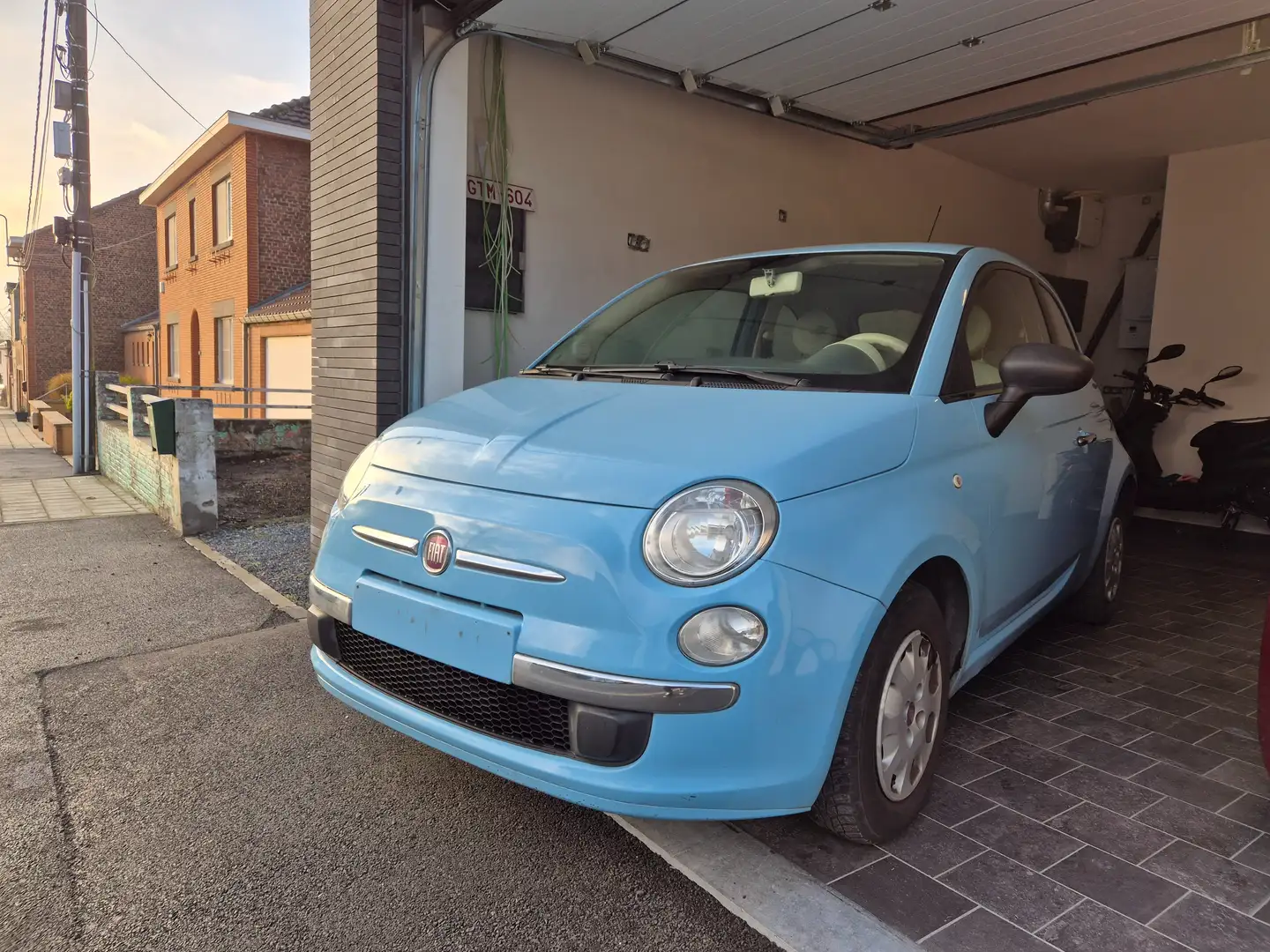 Fiat 500 500 1.2i Pop Eco Stop Blauw - 1
