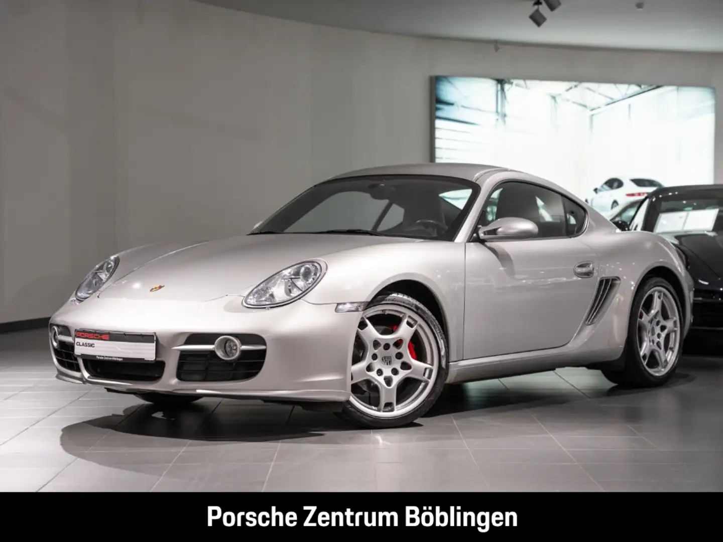 Porsche Cayman S Leder-seeblau El.Sitze Tempomat 71650km Silber - 1