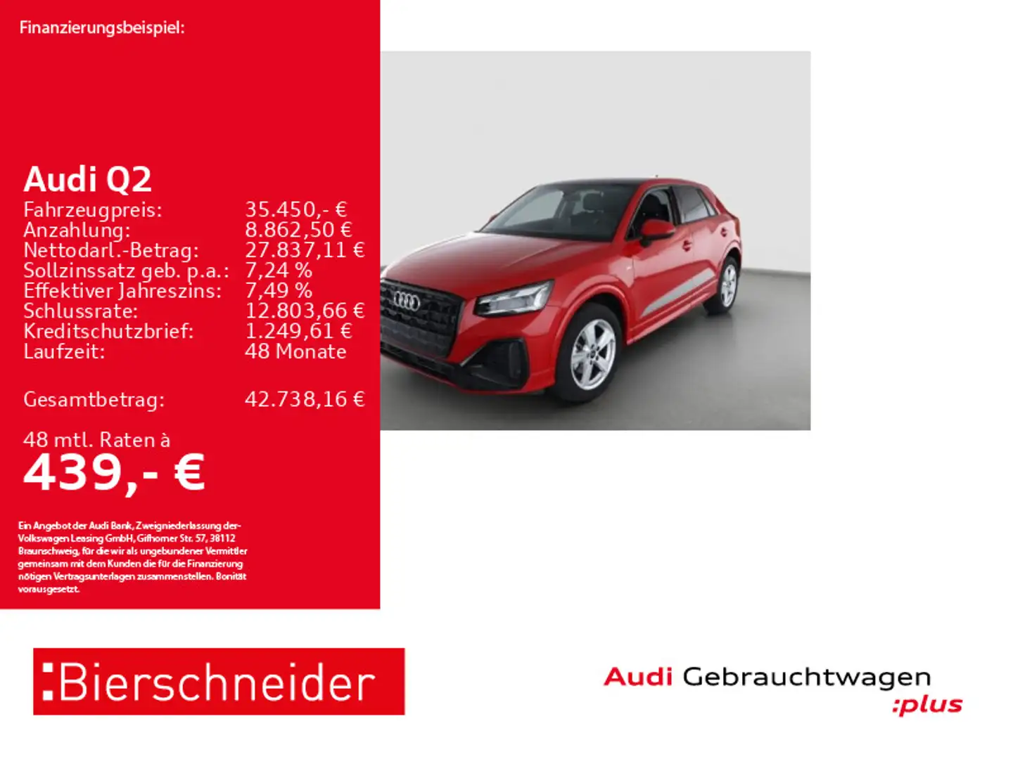 Audi Q2 35 TFSI S-Line Black AHK MATRIX PANO CAM NAVI Gelb - 1