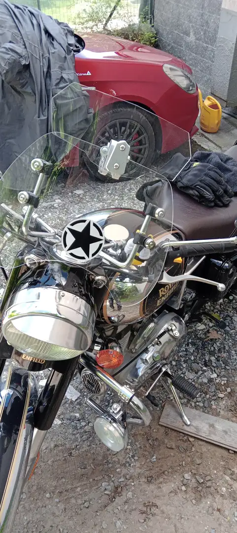 Royal Enfield Bullet 500 Classic 500 nera cromata. Superaccessoriata Nero - 2