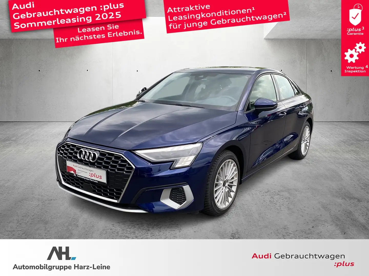 Audi A3 Limousine advanced 35 TFSI Matrix-LED, Navi+ Bleu - 1