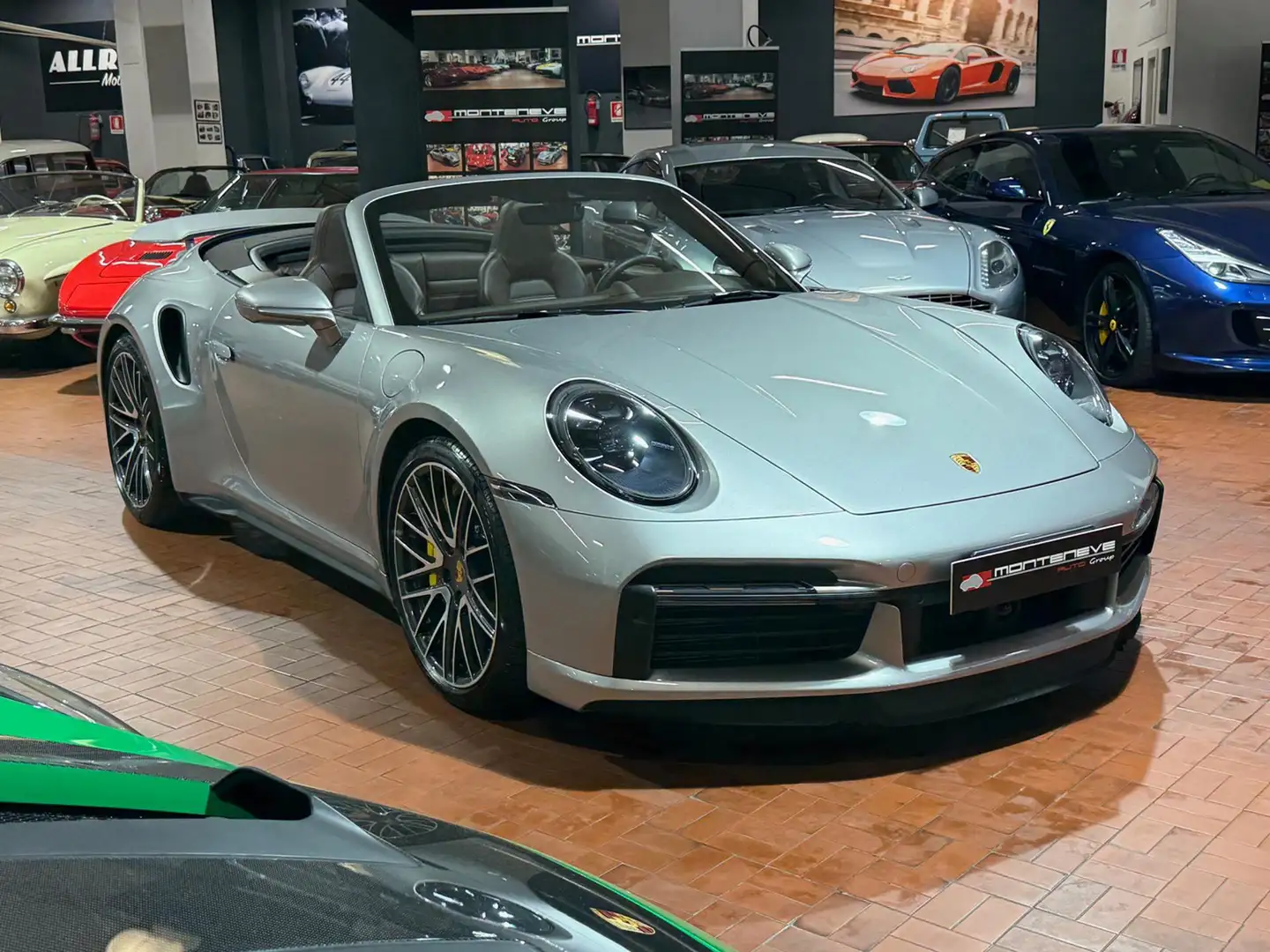 Porsche 911 Turbo S Cabriolet -Pelle Marrone-Capote Marrone Argent - 1