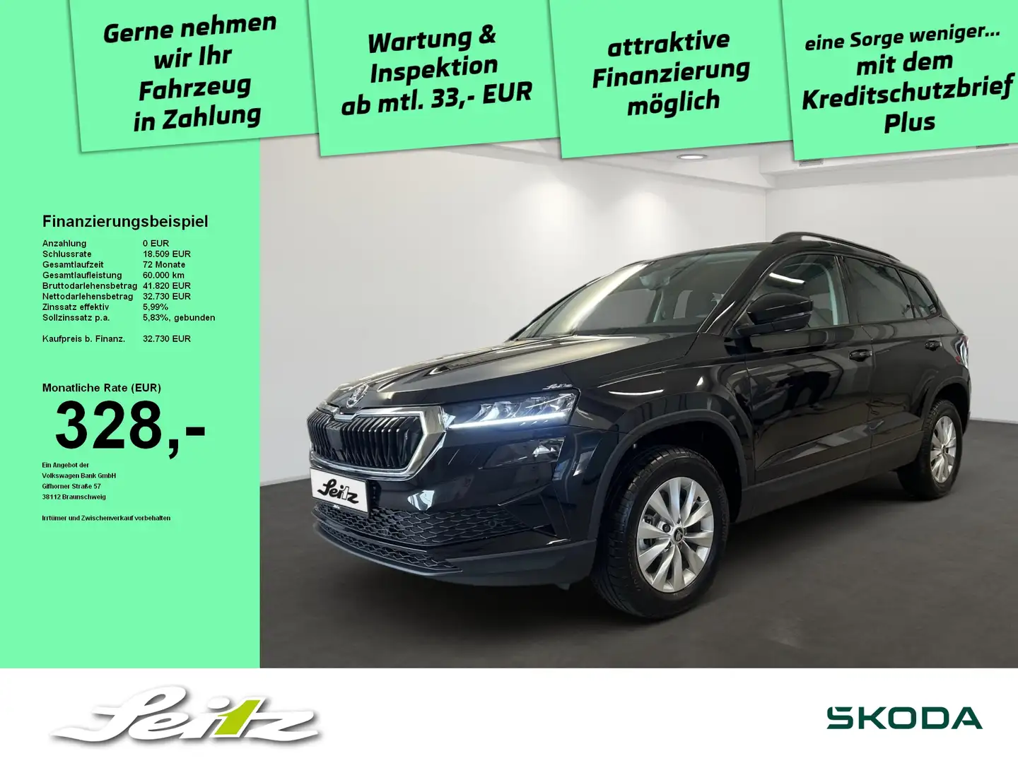 Skoda Karoq 1.5 TSI Selection *AHK*LED*KAMERA*SITZH* Noir - 1