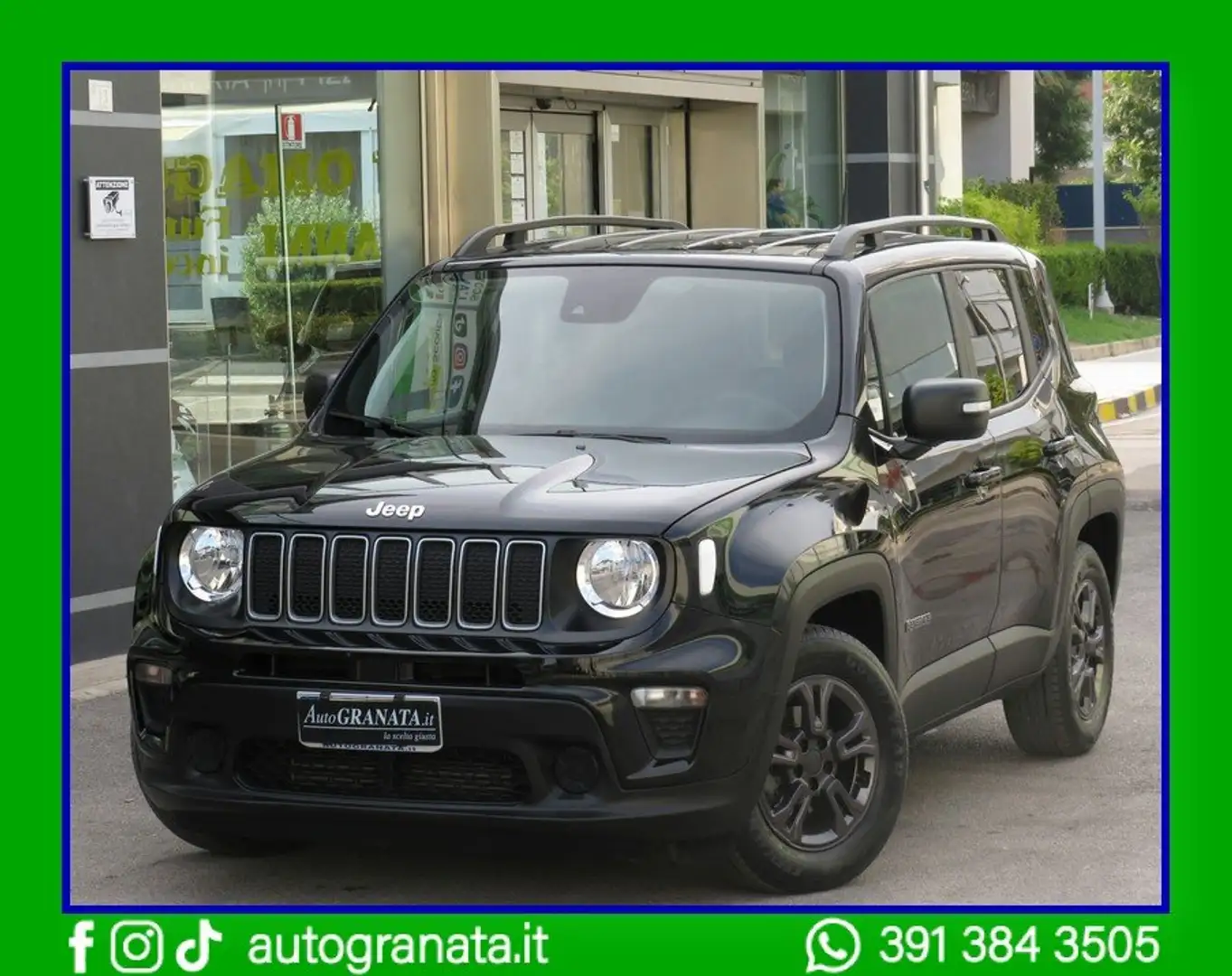 Jeep Renegade 1.6 Mjt Longitude 130cv CarPlay+Android Zwart - 1