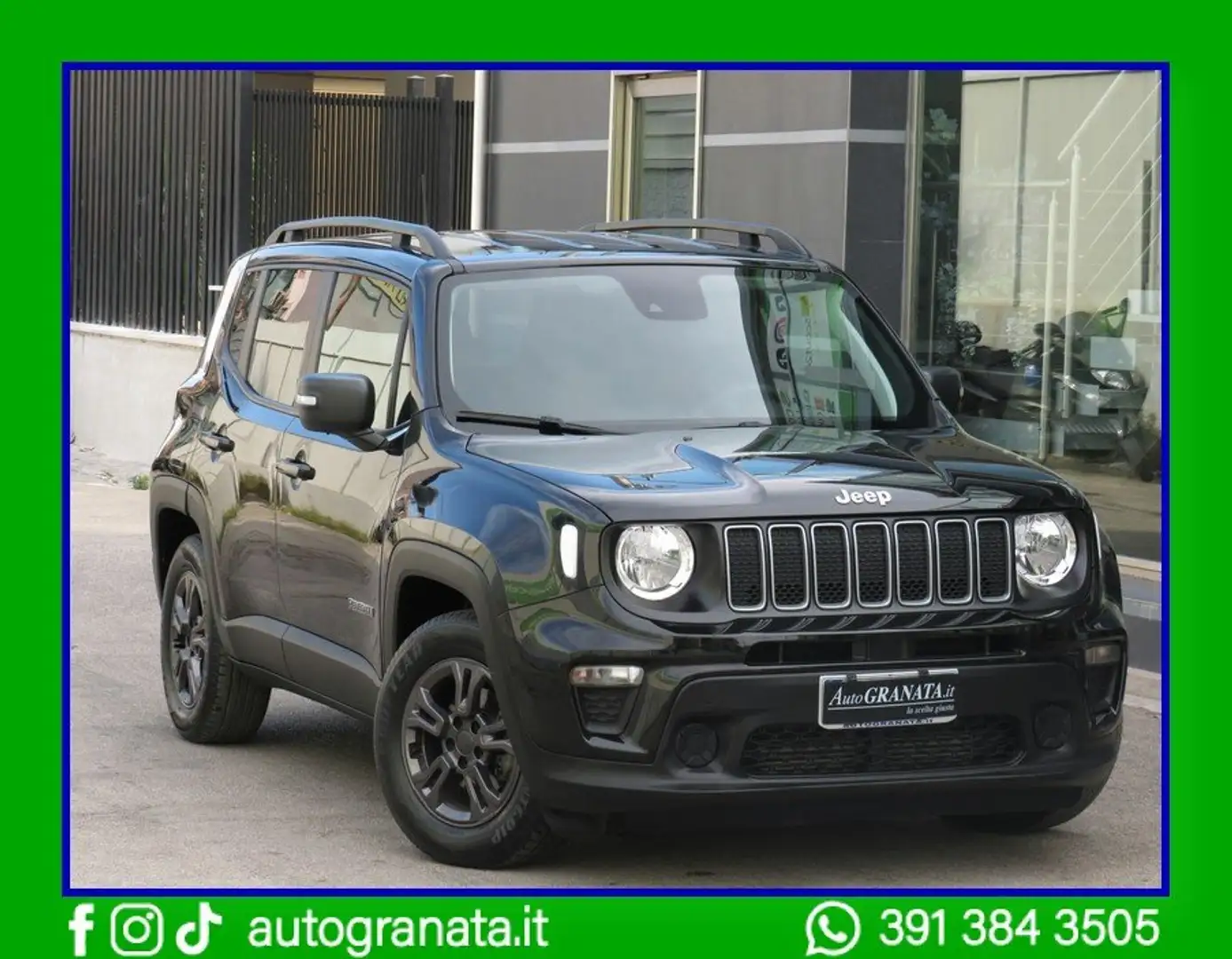 Jeep Renegade 1.6 Mjt Longitude 130cv CarPlay+Android Zwart - 2