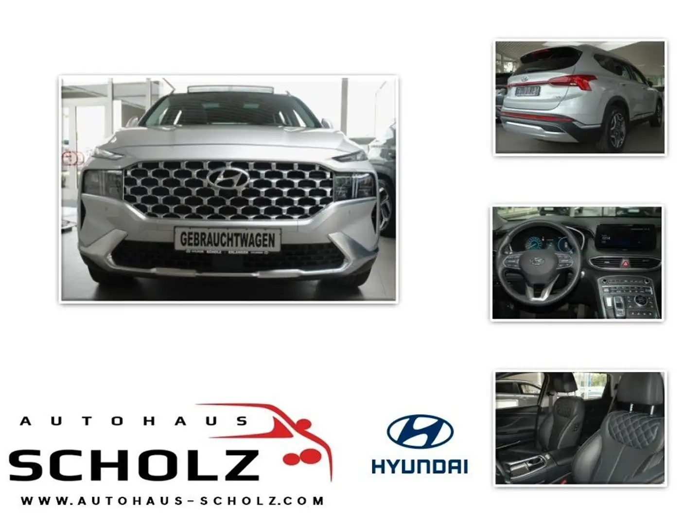 Hyundai SANTA FE 1.6 T-GDI Plug-in 4WD Prime Assist Pano Argent - 1