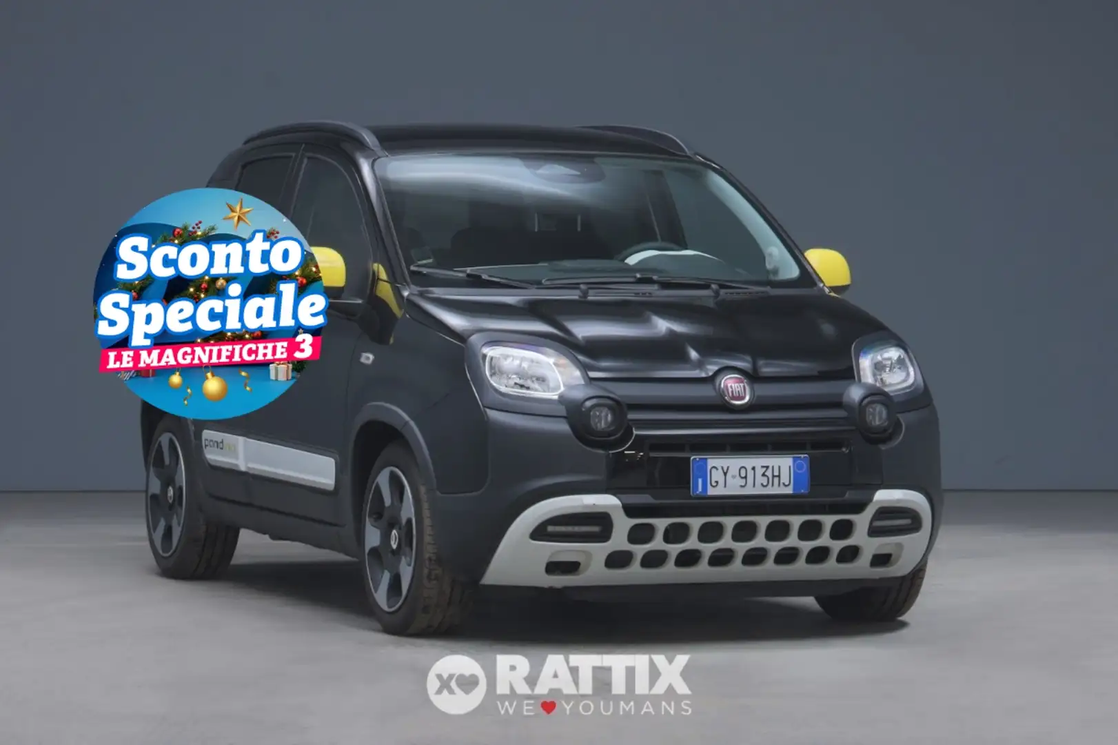 Fiat Panda Pandina 1.0 Firefly Hybrid 70CV Cross Nero - 1