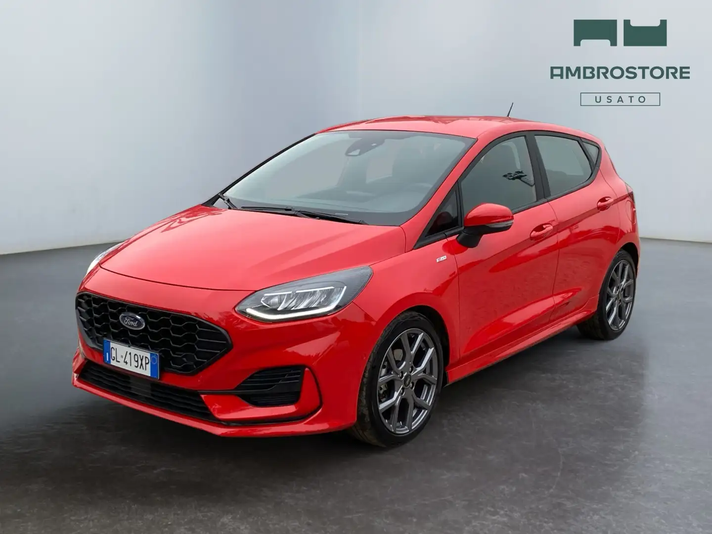 Ford Fiesta VII 2022 5p - Fiesta 5p 1.0 ecoboost h ST-Line 125 Rosso - 1