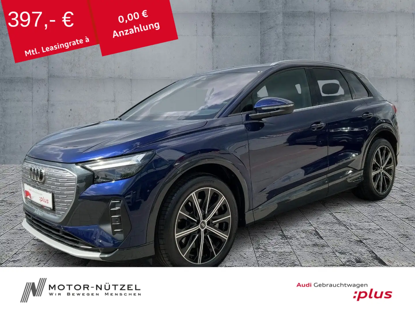 Audi Q4 e-tron 45 ADVANCED LED+NAVI+HuD+RFK+ACC+20"LM Blau - 1