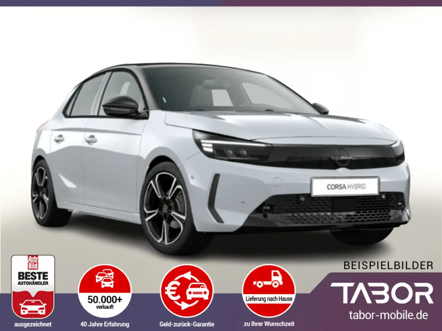 Opel Corsa Hybrid 145 GS LED InfotainmentP PDC Temp Weiß - 1