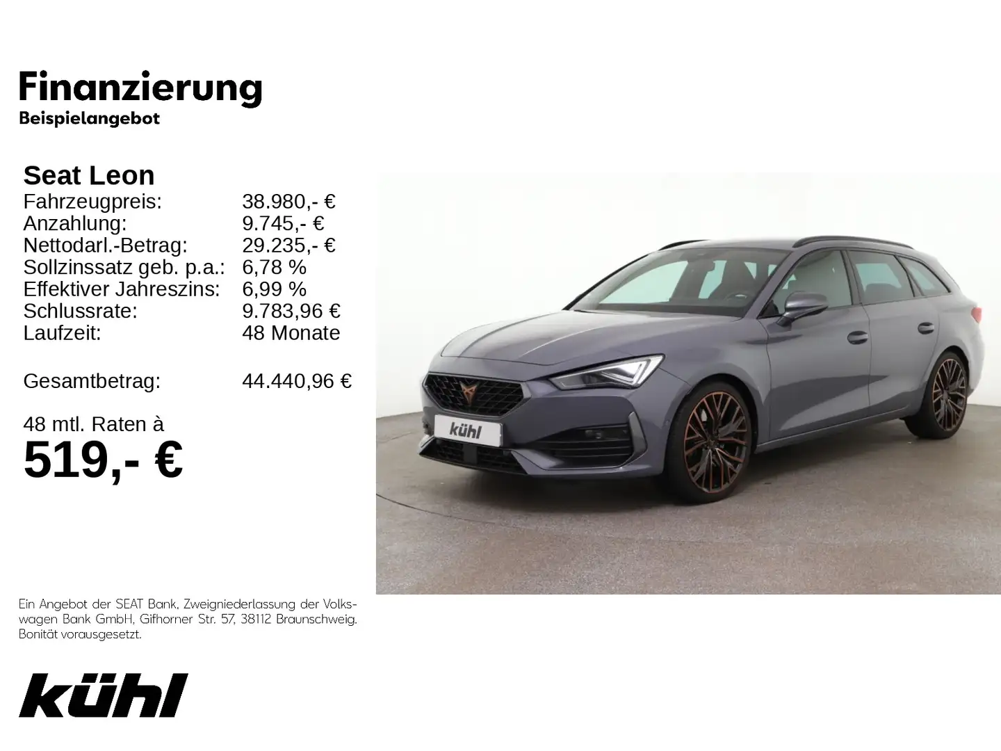 SEAT Leon Sportstourer 2.0 TSI DSG VZ 4Drive Grau - 1