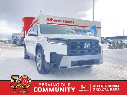 White 2026 Honda Pilot EX-L AWD SUV / Crossover All-Wheel Drive Automatic