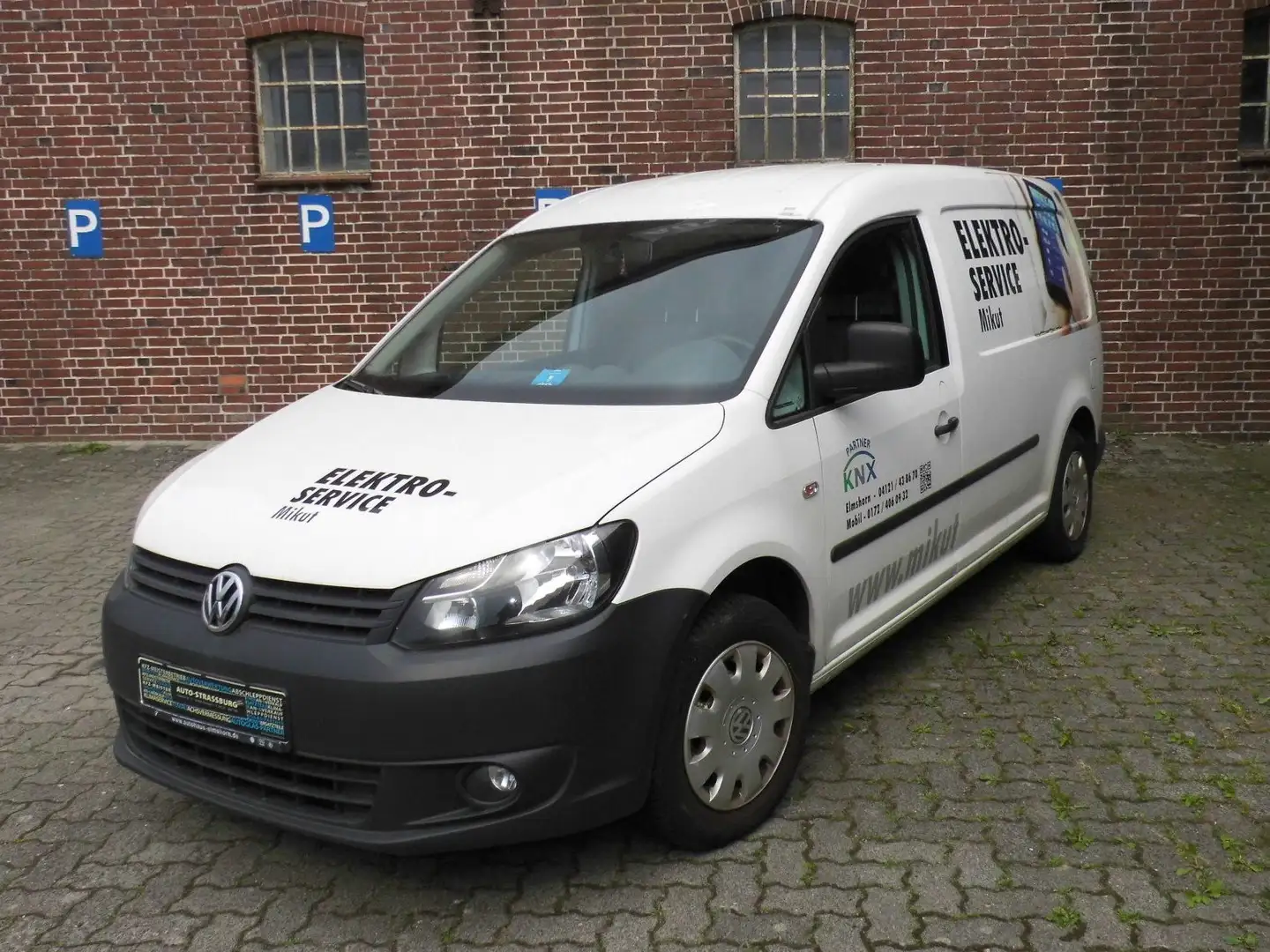 Volkswagen Caddy 1.6 TDI*AHK*Klima*Verkauf an Gewerbe o. Export Blanc - 1