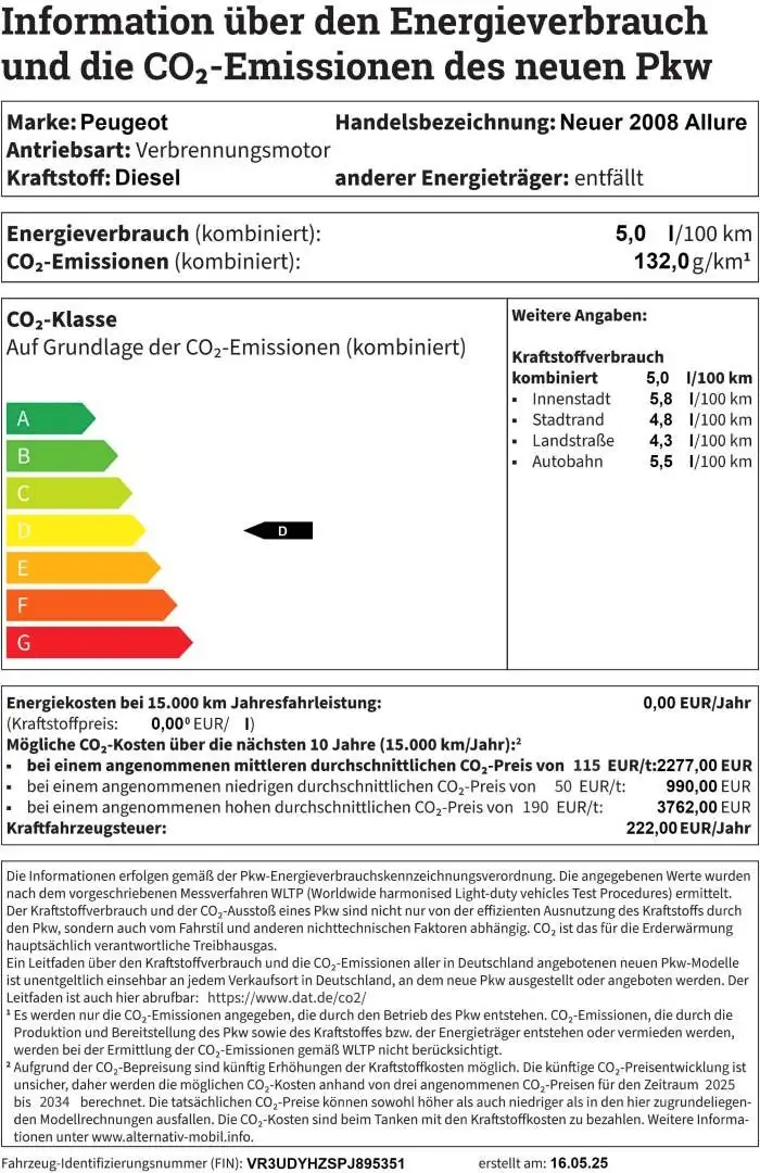 Peugeot 2008 Neuer 2008 Allure Bl Grau - 1