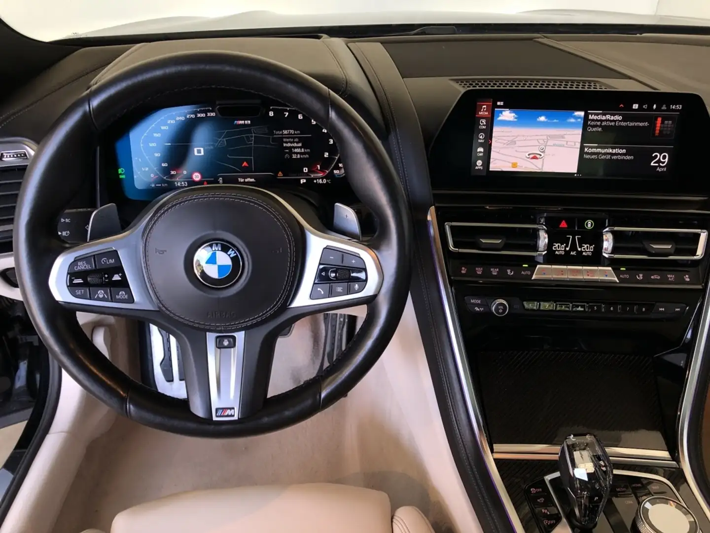 BMW 840 i xDrive M Sport SHZ/INTEG/SOFT/S-Lüft/hk/360 SHZ/ Black - 2