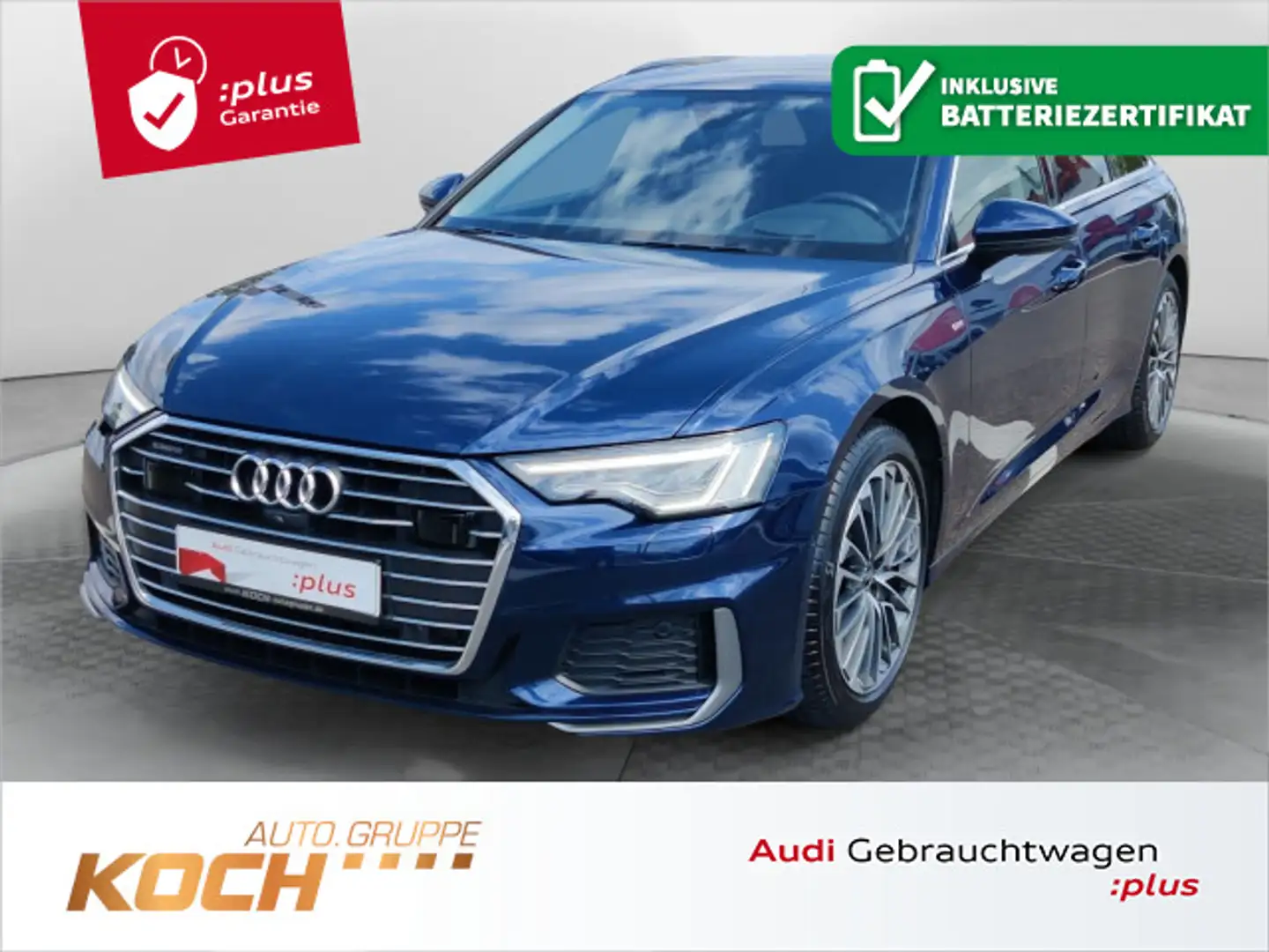 Audi A6 55 TFSI e q. S-Tronic Sport, Matrix LED Blauw - 1