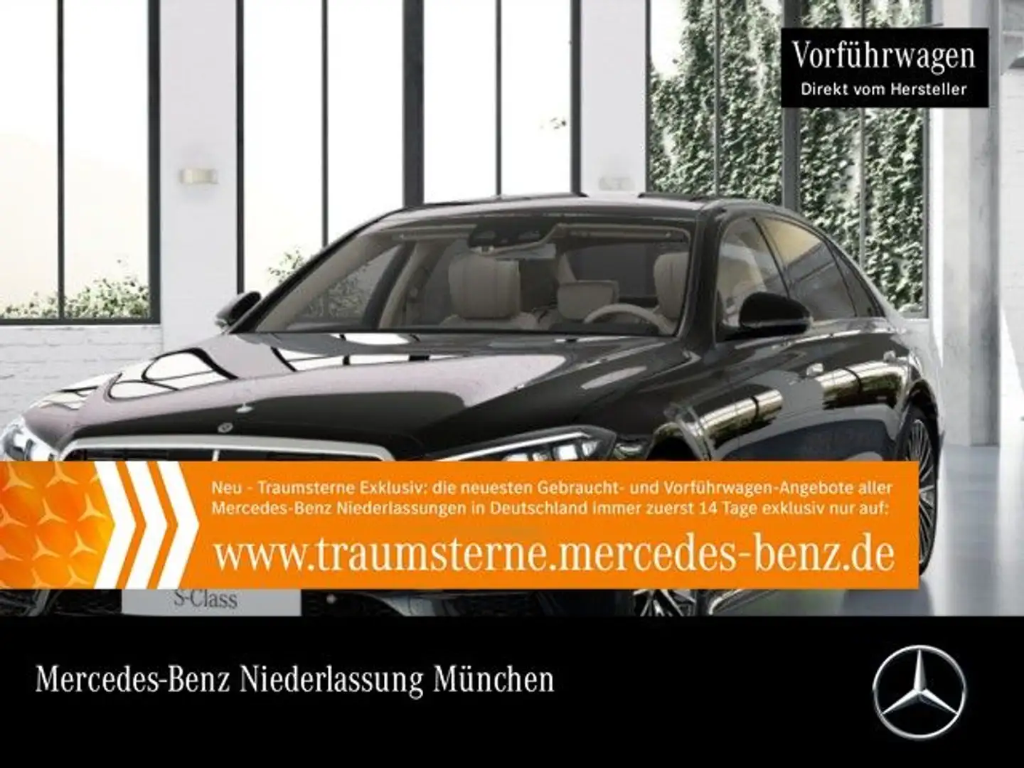 Mercedes-Benz S 400 d L 4M AMG+NIGHT+PANO+360+MULTIBEAM+STHZG Nero - 1