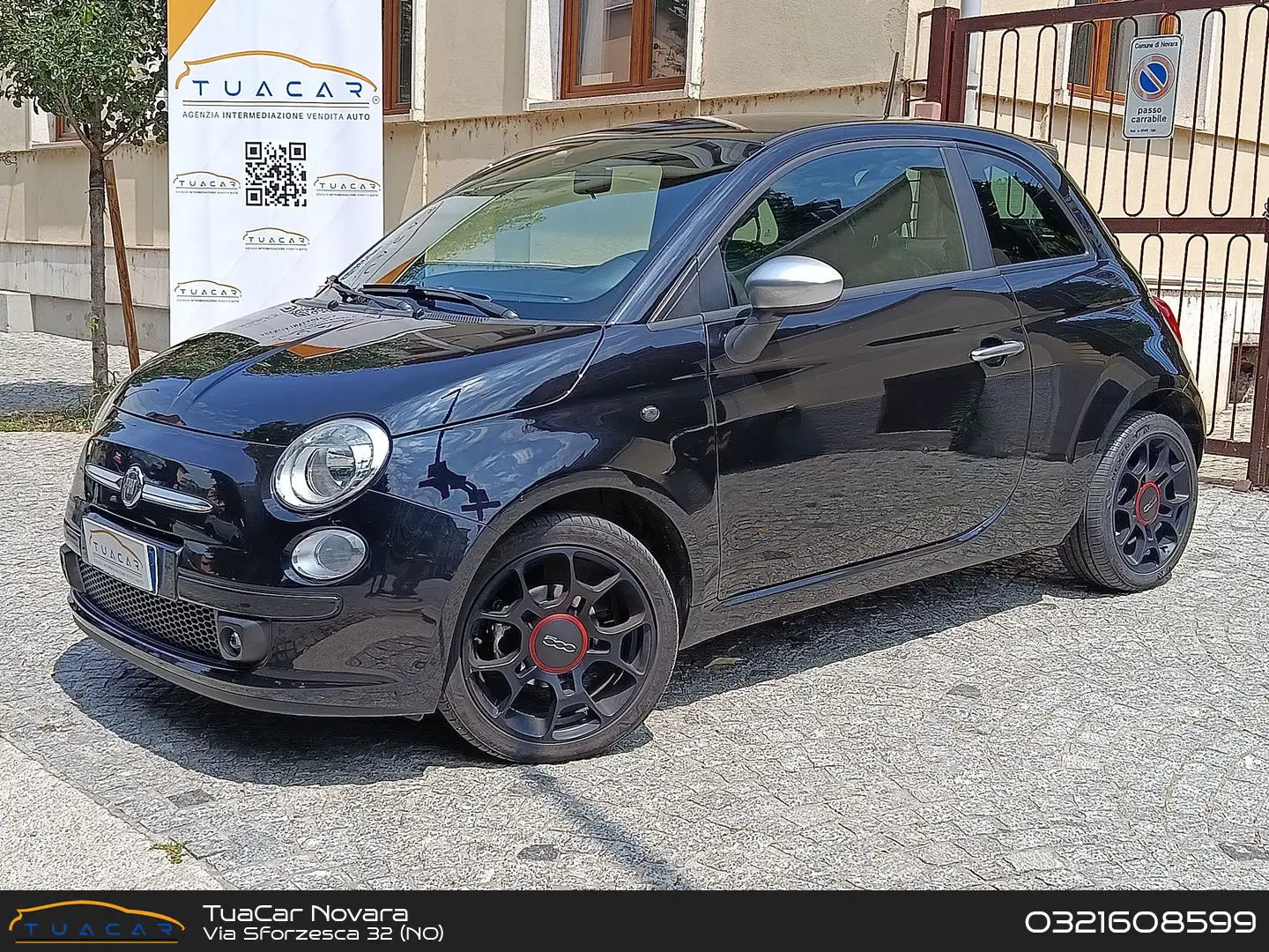 Fiat 500 Lounge 1.2 Nero - 1