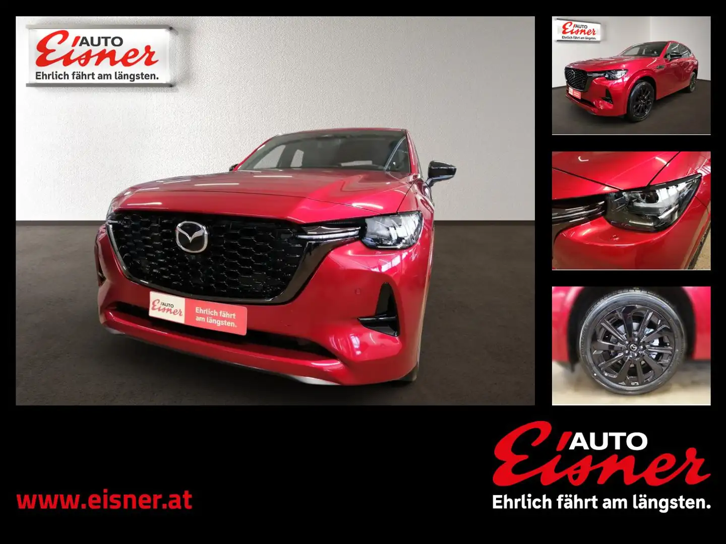 Mazda CX-60 D254 AWD HOMURA PLUS Sport und Familie Rot - 1