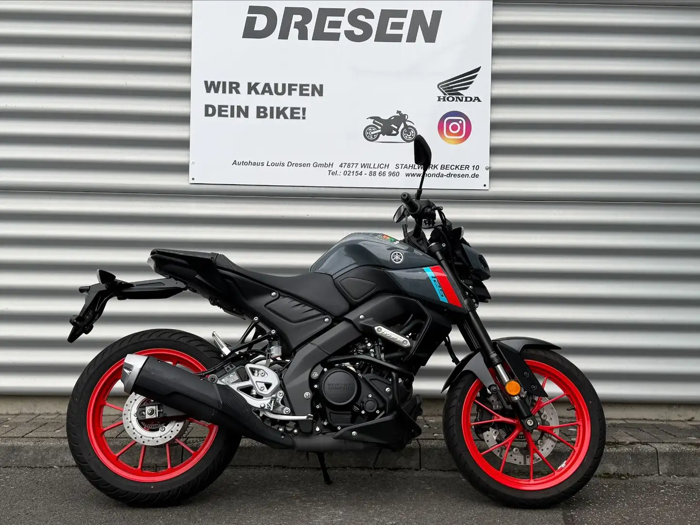 Yamaha YZF-R125 ABS * 1. Hand * 4.500km * Gris - 1