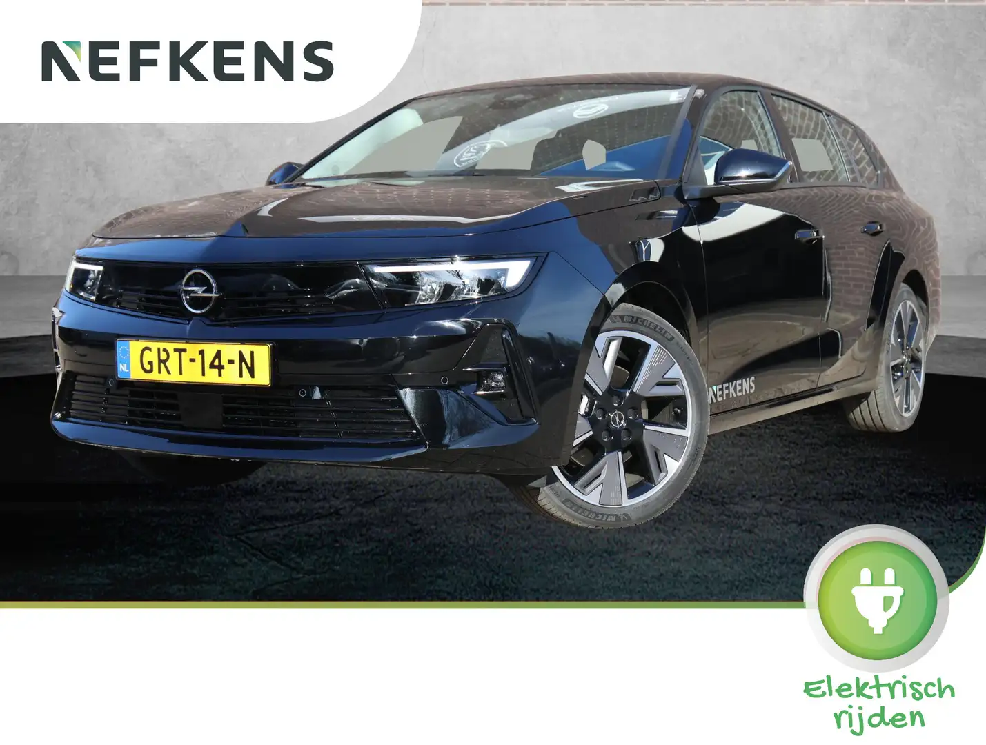Opel Astra ST Electric Edition 54kWh 136pk | Trekhaak | Apple Zwart - 1