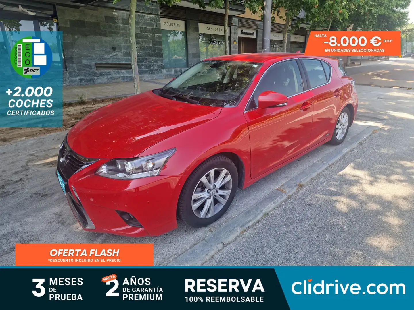Lexus CT 200h Business Rojo - 1