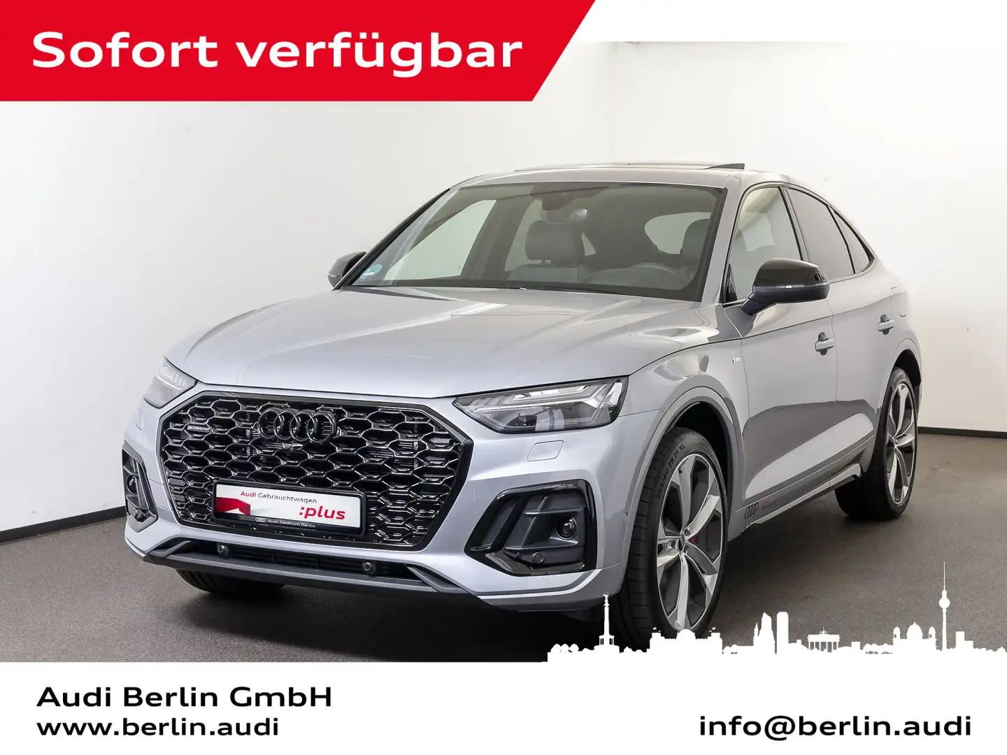 Audi Q5 S line 55 TFSI e qu. S tronic Silber - 1