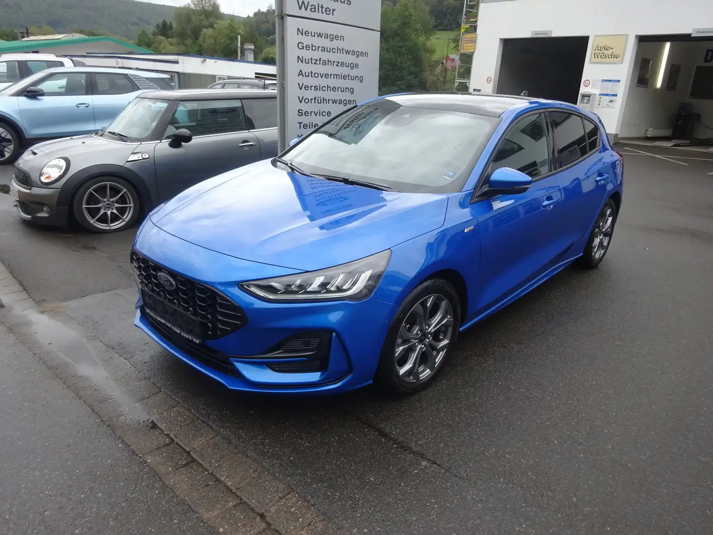 Ford Focus ST-Line X Schiebedach Syn 4 LED Navi Kamera ACC Blau - 1