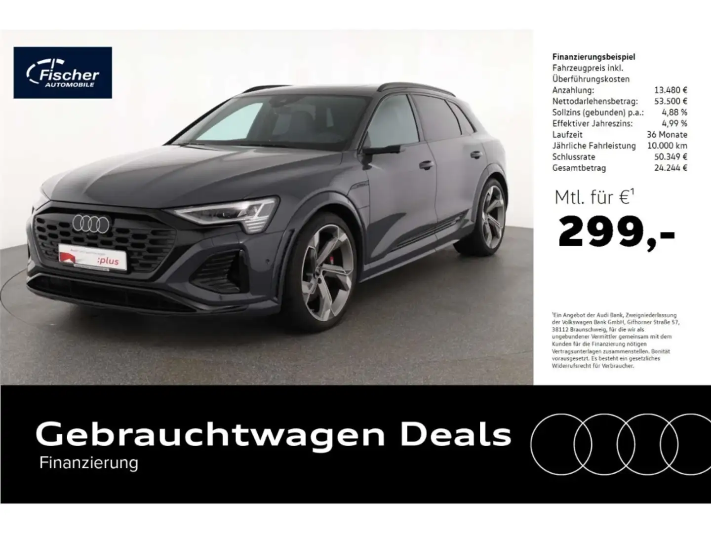 Audi SQ8 e-tron quattro HUD/P-Dach/22''/360/AHK-Vorb. Сірий - 1