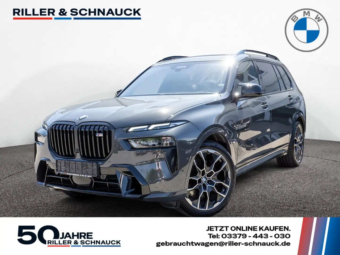 BMW X7 M 60i AKTIVSITZE SITZBELÜFTUNG PANO 360° Grau - 1
